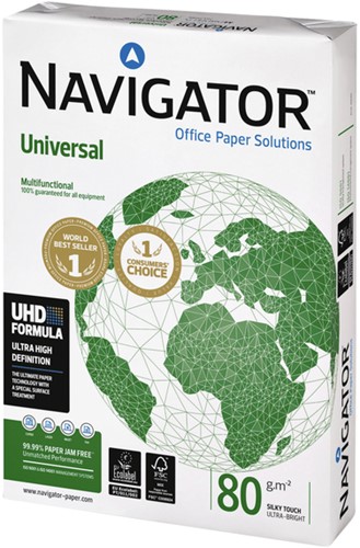 Kopieerpapier Navigator Universal A4 80gr wit 500 vel