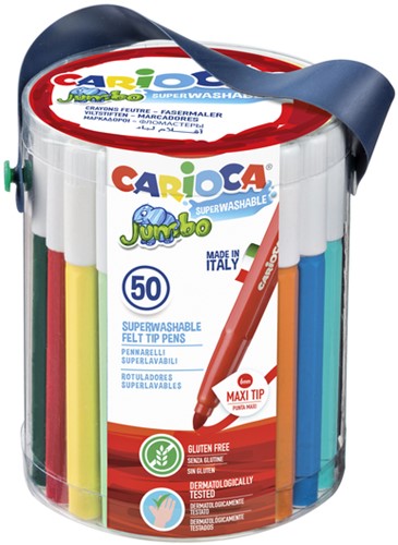 Feutre Carioca Jumbo Maxi assorti set 50 pièces