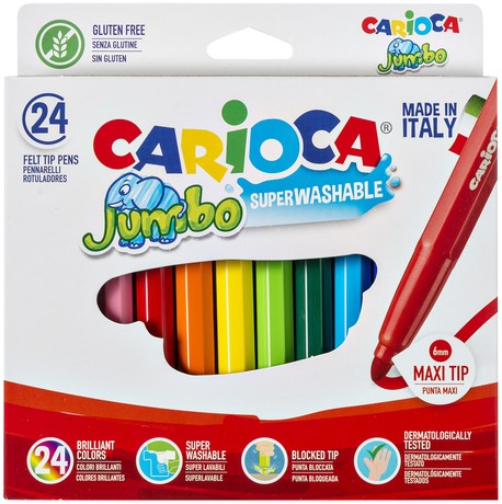 Feutre Carioca Jumbo Maxi assorti set 24 pièces