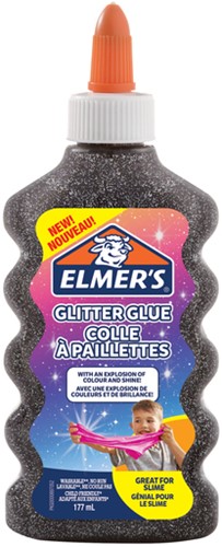 Colle Enfant Elmer's paillettes 177ml noir