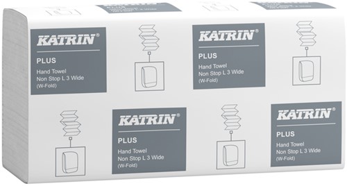 Essuie-mains Katrin 61563 pli-W Plus 3 épaisseurs 24x32cm 25x90pcs