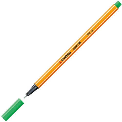 Fineliner STABILO point 88/16 vert émeraude clair