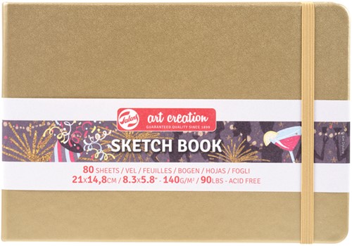 Carnet de croquis Talens Art Creation 21x15cm 140g 80 feuilles jaune d'or