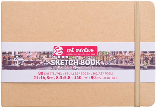 Carnet de croquis Talens Art Creation 21x15cm 140g 80 feuilles kraft