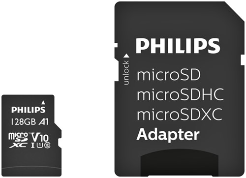 Carte mémoire Philips micro SDXC Class 10 UHS-I U1 128Go