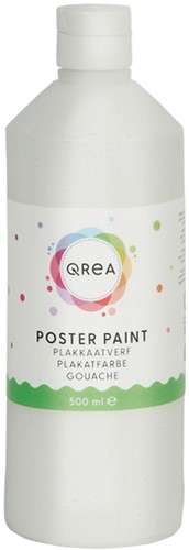 Plakkaatverf Qrea wit 500ml