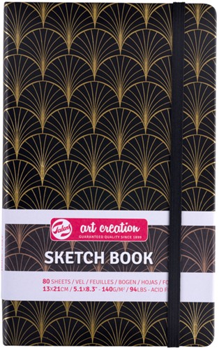 Carnet de croquis Talens Art Creation 13x21cm 140g 80 feuilles Art déco