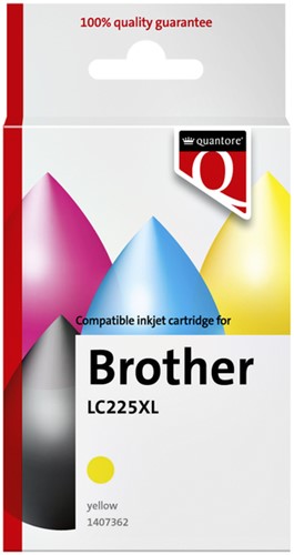 Cartouche d'encre Quantore alternative pour Brother LC225XL jaune