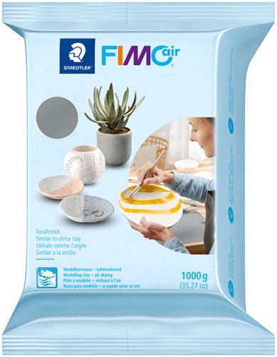 Pâte à modeler Fimo Air 1000g gris