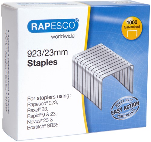 Rapesco 923/23mm (23 Type) Verzinkt Nieten (doos 1000)