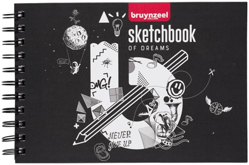 Schetsboek Bruynzeel 19,5x14,7cm 140gr 80vel