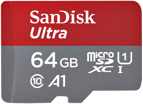 Carte mémoire Sandisk MicroSDXC Ultra 64Go (140mb/s C10 - SDA UHS-I)