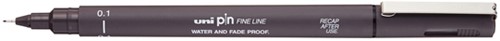 Fineliner Uni-ball Pin 0,1mm gris foncé 12 pièces