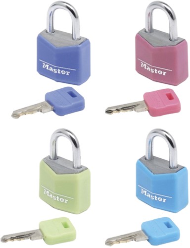 Cadenas Master Lock 4 assorti alu 20mm 4 pièces