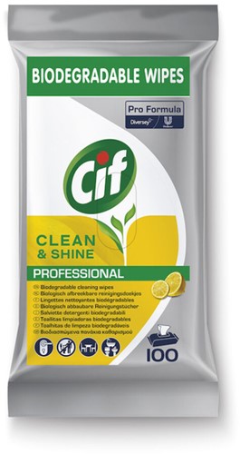 Lingettes nettoyantes CIF Pro Formula Multi Clean&Shine 100 pièces