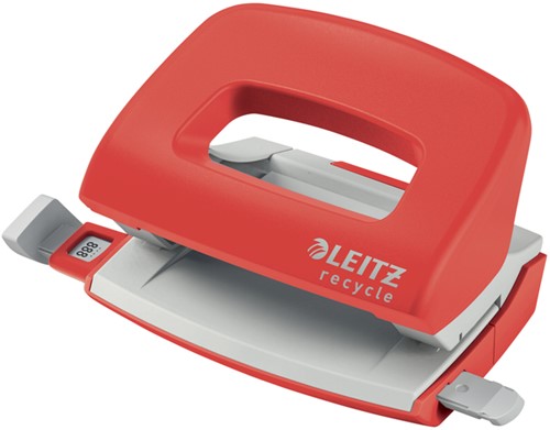 Perforateur Leitz NeXXt Recycle mini 10 feuilles rouge