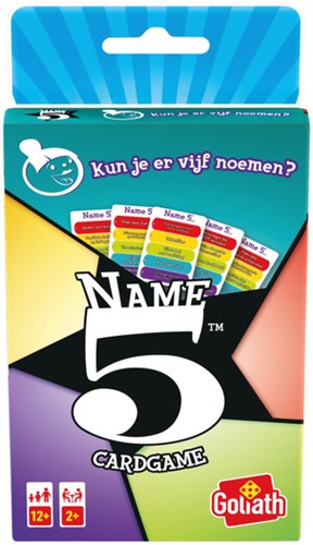 Jeu de cartes Name 5