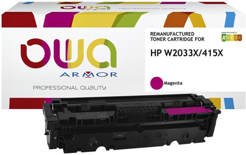 Cartouche toner OWA alternative pour HP W2033X rouge