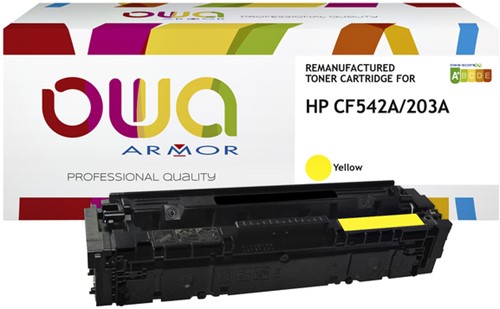 Cartouche toner OWA alternative pour HP CF542A jaune