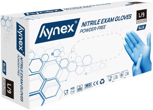 Gant Hynex L Nitrile bleu 100 pièces