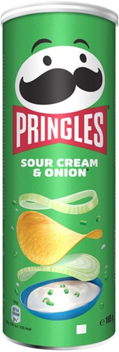 Chips tuiles Pringles Saveur crème oignon 165g