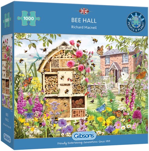 Puzzel Gibsons Bee Hall 1000st