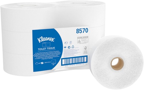 Toiletpapier Kleenex jumbo 2-laags 200m wit 8570