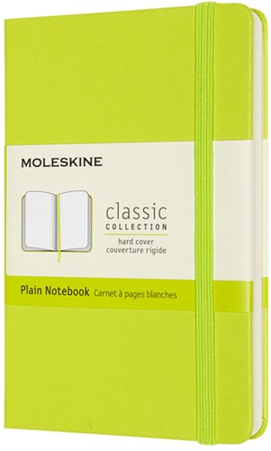 Carnet Moleskine Pocket 90x140mm uni couverture rigide vert citron