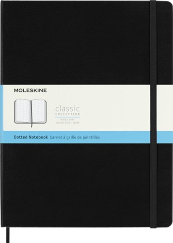 Carnet Moleskine XL 190x250mm pointillé couverture rigide noir