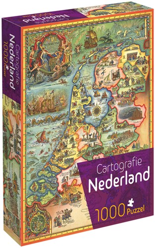 Puzzel Cartografie Nederland 1000 stukjes