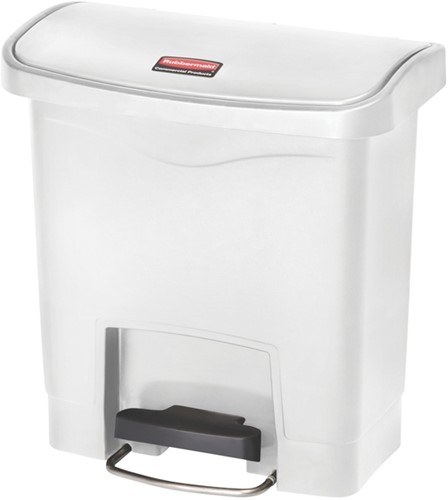 Pedaalemmer Rubbermaid Slim Jim Step-On 15liter wit