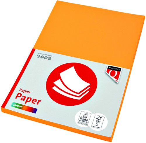 Kopieerpapier Quantore Colour A4 160gr diepgeel 50 vel