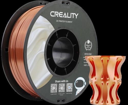 Filament 3D Creality PLA 1.75mm Silk rouge cuivre 1kg