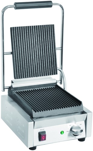 Grill de contact Buffalo Bistro rainuré inox