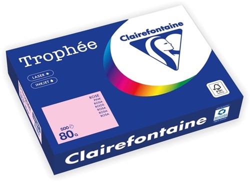 Papier copieur Trophée A4 80g rose 500 feuilles