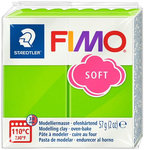 Pâte à modeler Fimo Soft 57g vert pomme