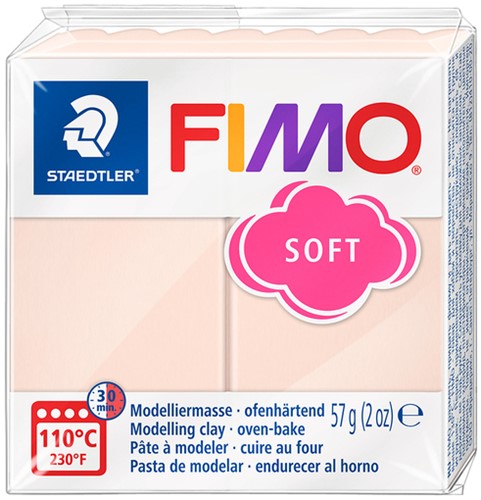 Pâte à modeler Fimo Soft 57g pêche