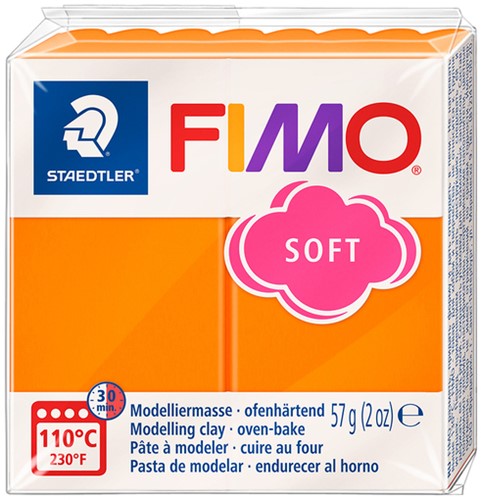 Pâte à modeler Fimo Soft 57g mandarine