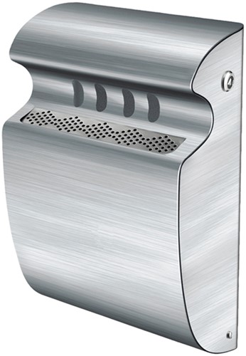 Cendrier mural Vepa bins 3L inox mat