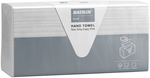 Essuie-mains Katrin Plus easy pick 8271 pli-Z 3 ép 203x255mm 20x 120 feuilles blanc