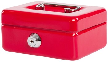 Coffret caisse MAUL avec fente tirelire 125x95x60mm rouge