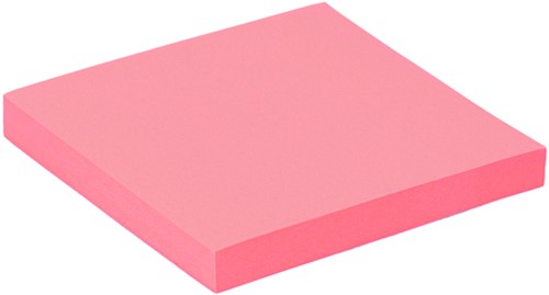 Bloc mémos Quantore 76x76mm rose 100 feuilles