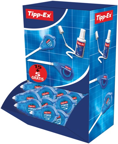 Roller correcteur Tipp-Ex Easy Refill ECOlutions 5mmx14m boîte 15+5 gratuits