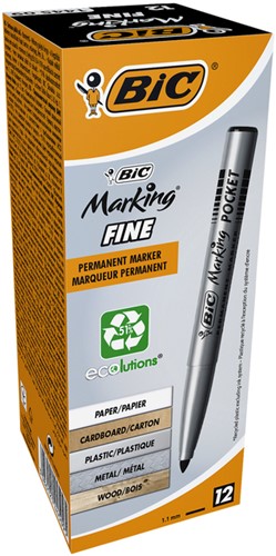 Marqueur BIC 1445 ECOlutions ogive Fin noir