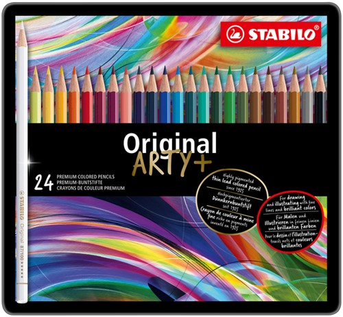 Kleurpotloden STABILO 8774 Original Arty assorti blik à 24 stuks