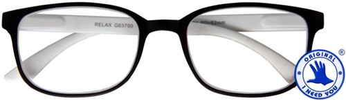 Lunettes de lecture I Need You RELAX +2.50 noir-blanc