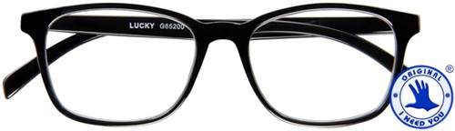 Lunettes de lecture I Need You +1.50 dpt Lucky noir