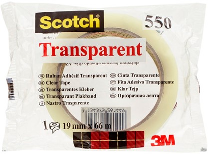 Ruban adhésif Scotch 550 66mx19mm transparent