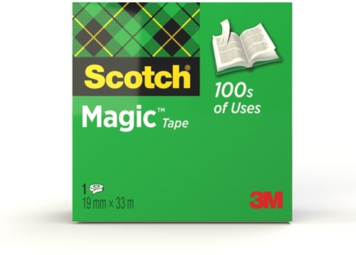 Ruban adhésif Scotch Magic 810 33mx19mm invisible mat