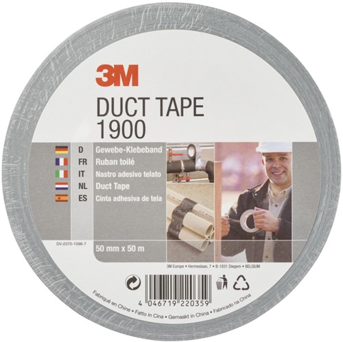 Duct tape 3M 1900 50mmx50m zilver